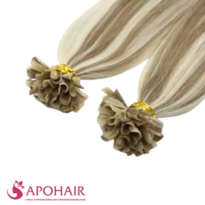 bone straight u tip close up hair