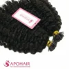 2 packs burmese curly i tip hair extensions at apohair