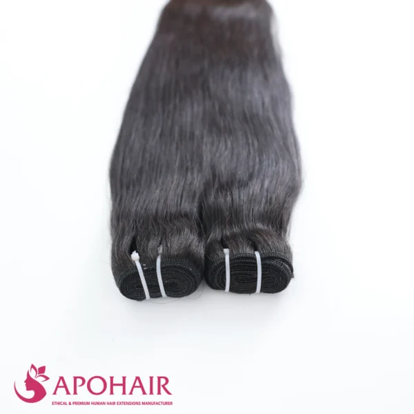 burmese curly machine weft close up hair