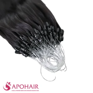 burmese curly micro loop close up hair