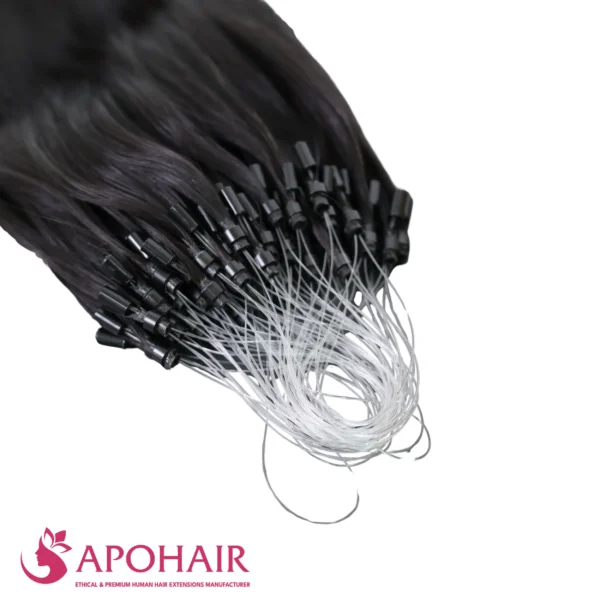 burmese curly micro loop close up hair