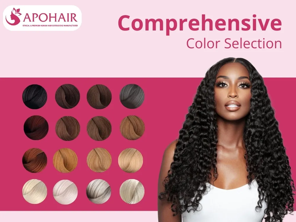comprehensive color selection