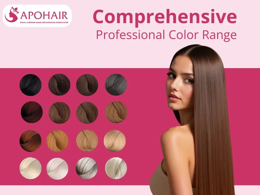 Comprehensive professional color range