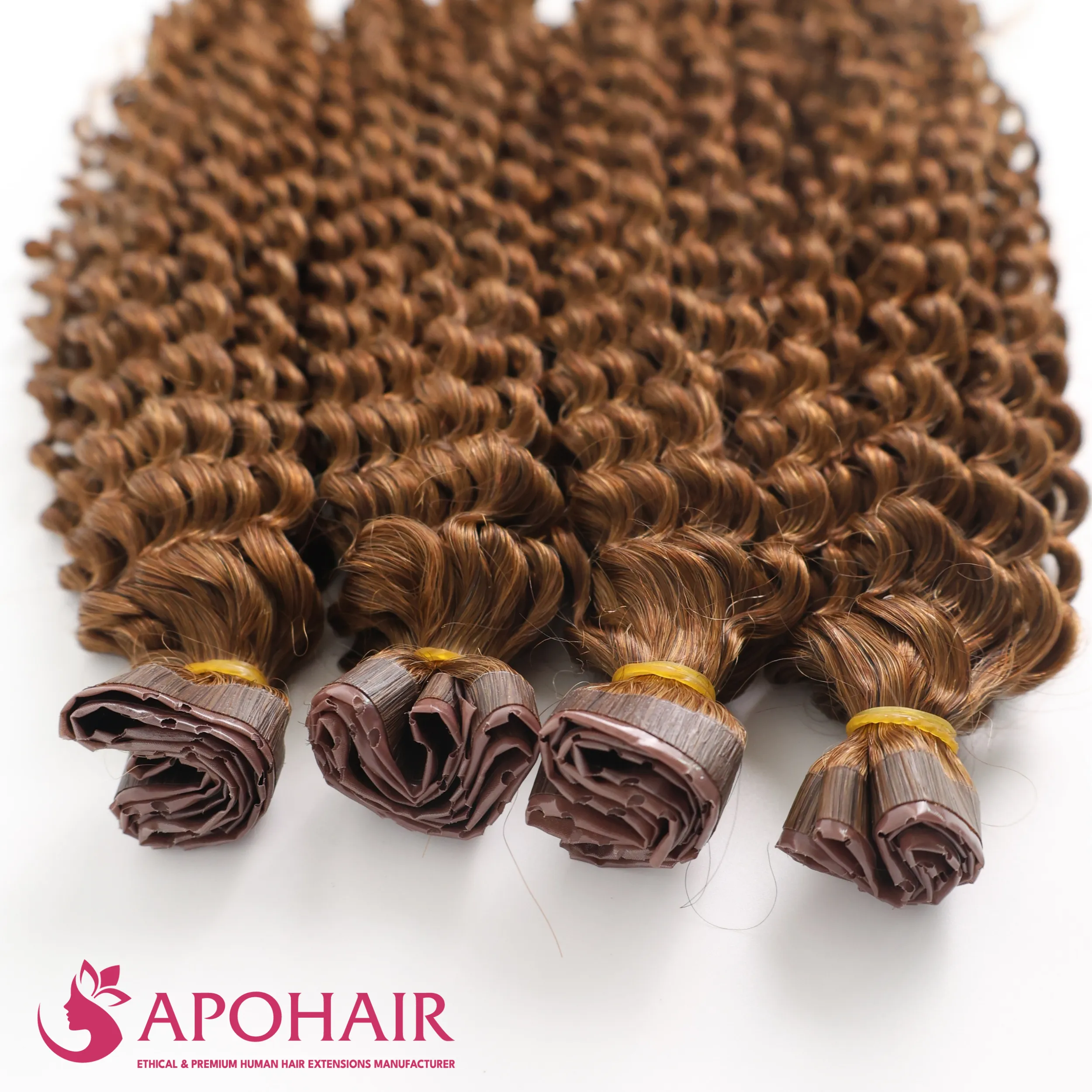 deep curly double taps tape in close up deep curly double taps tape in close up