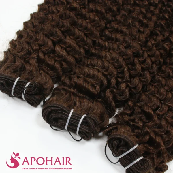 deep curly flat weft close up hair