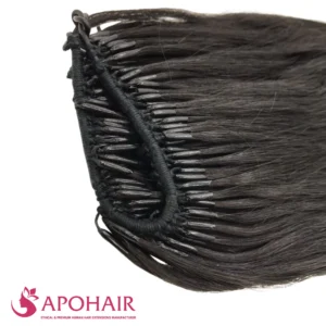 deep curly micro ring close up hair