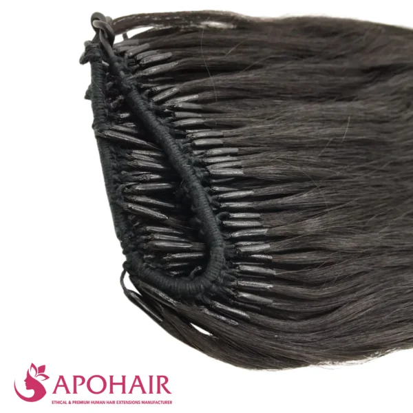 deep curly micro ring close up hair