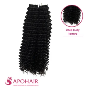deep curly normal tape-in hair extensions