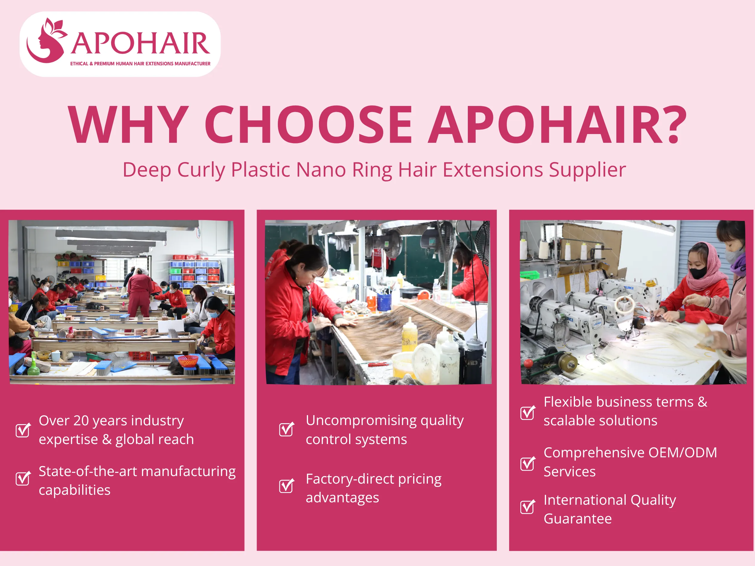 Strategic advantages make APOHAIR the wholesale partner that grows alongside your business