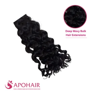 deep wavy bulk hair extensions