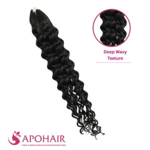 deep wavy feather weft