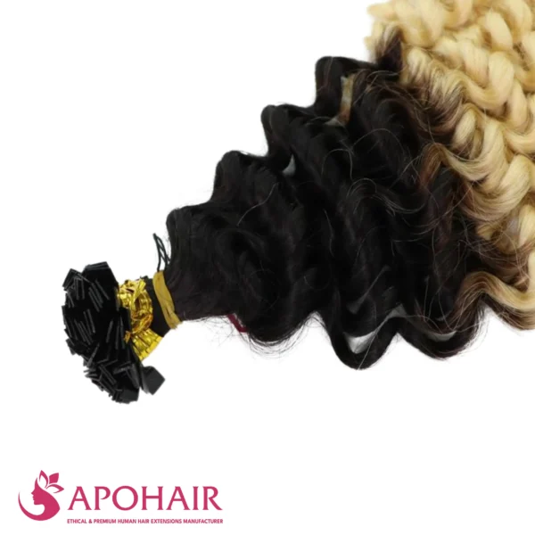 deep wavy flat tip blonde