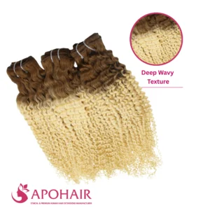 deep wavy flat weft