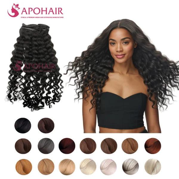 deep wavy genius weft color options