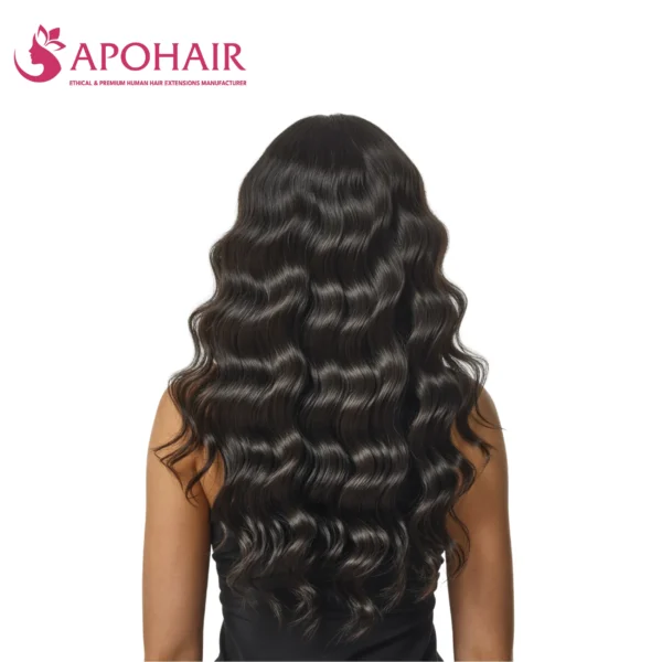 deep wavy genius weft on model