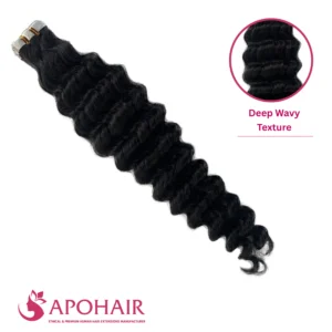 deep wavy invisible tape in