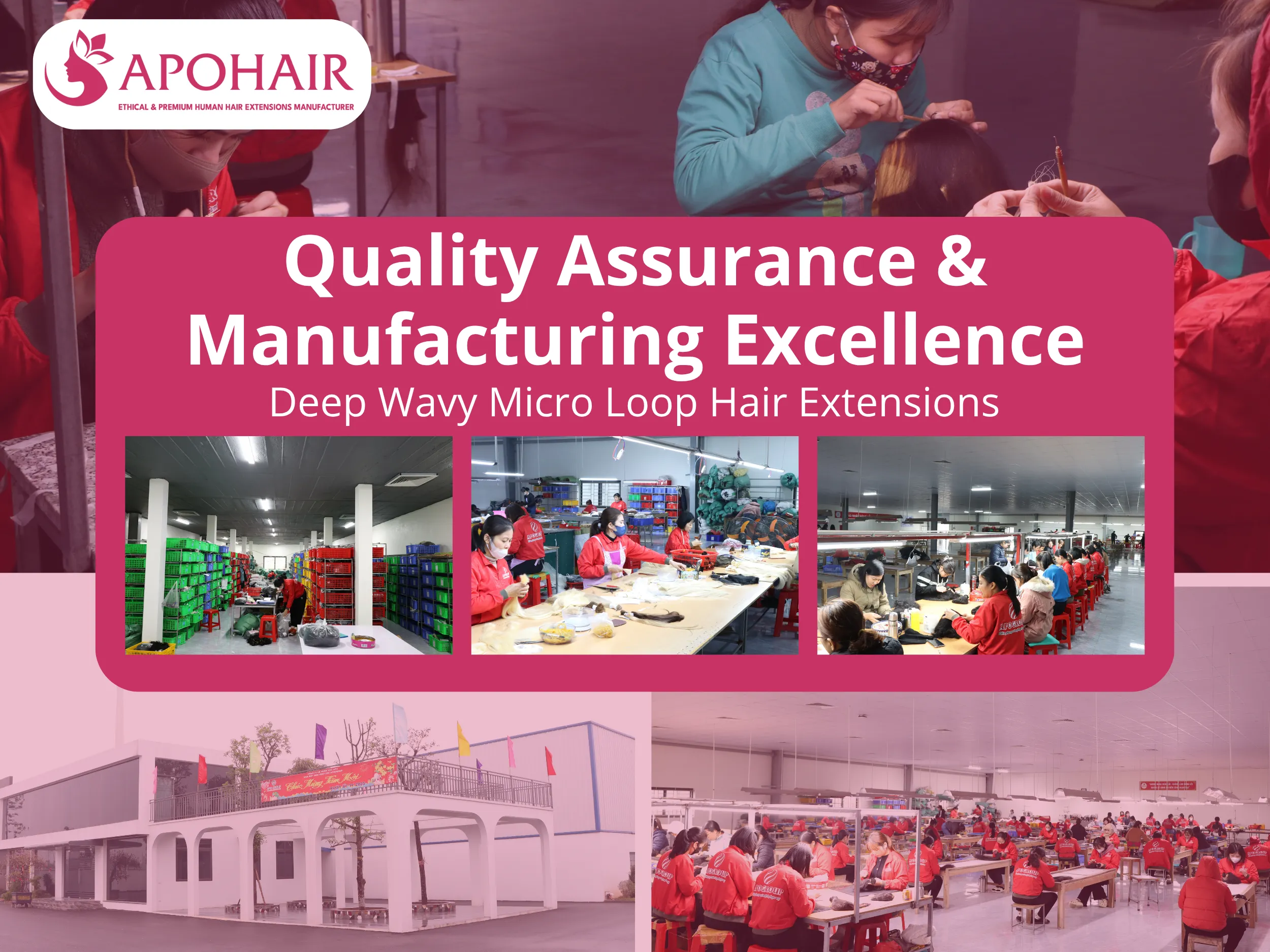 APOHAIR's Deep Wavy Micro Loop extensions embody 20 years of production excellence