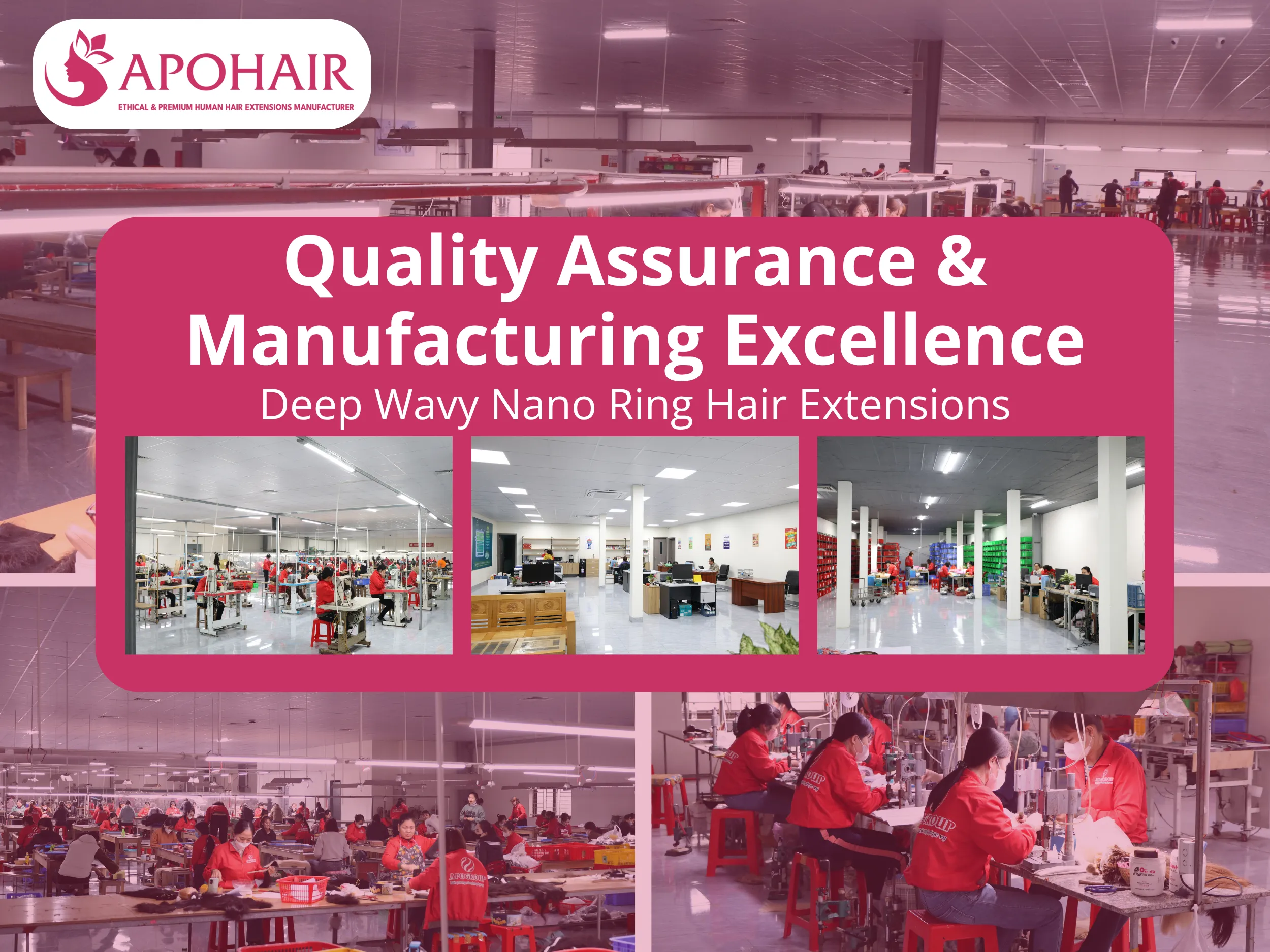 APOHAIR implements rigorous quality control throughout Deep Wavy Nano Ring Hair Extensions production