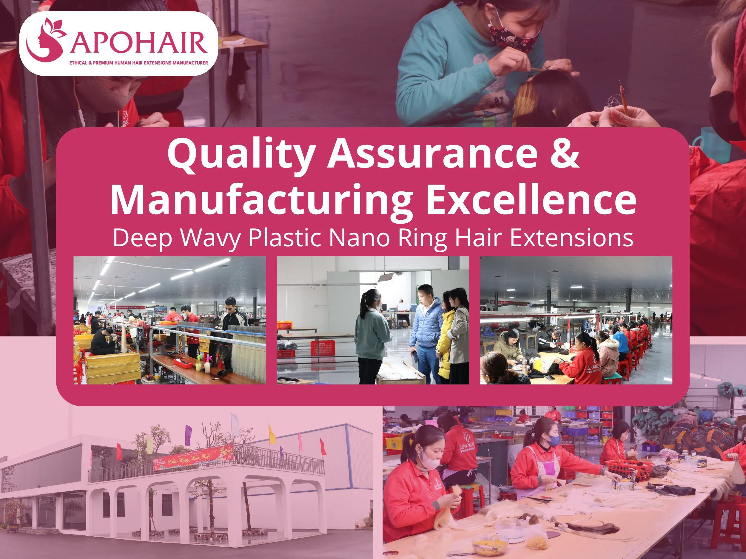 Deep Wavy Plastic Nano Ring extensions undergo rigorous quality protocols that protect your business reputation