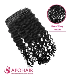 deep wavy single layer silky flat weft