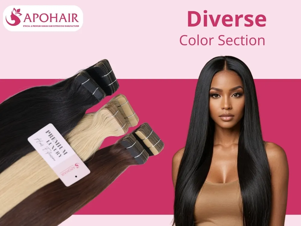 diverse color section