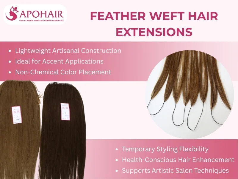 Feather Weft Hair Extensions