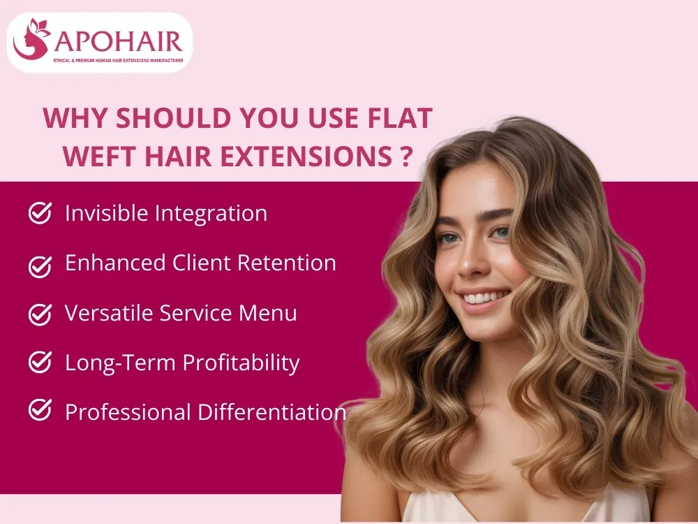 Flat weft extensions offer salons profitability, versatility, and client satisfaction