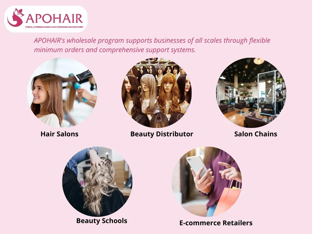Five hair-related businesses should partner with APOHAIR for wholesale Genius Weft hair extensions