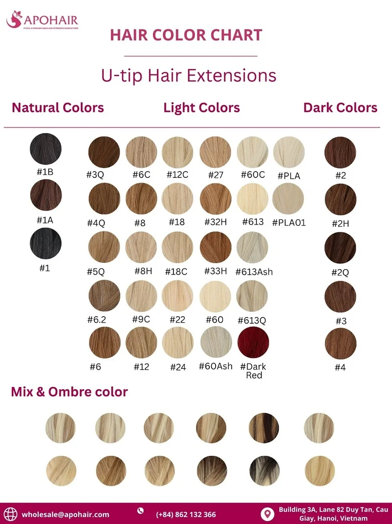 APOHAIR offers over 35 hair colors across three ranges.
