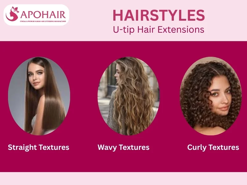 how many textures do u-tip hair extensions have