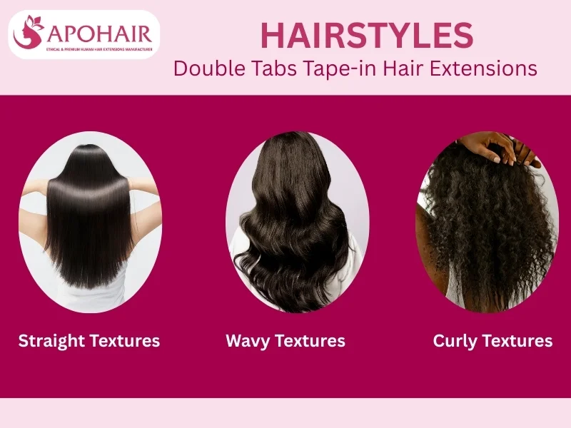 how many textures double tabs tape-in have