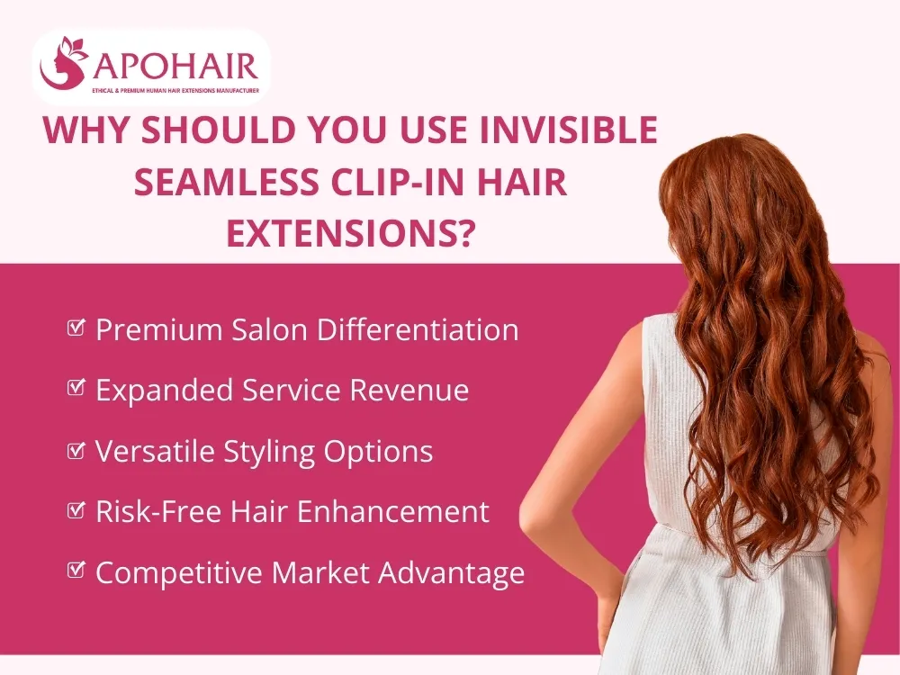 Five distinct business categories benefit from adding invisible seamless clip-in extensions to services and portfolios