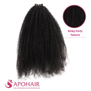 kinky curly double taps tape in wholesale