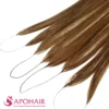 kinky curly feather weft close up hair