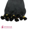 kinky curly flat tip black