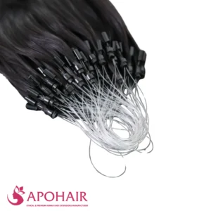 kinky curly micro loop close up hair