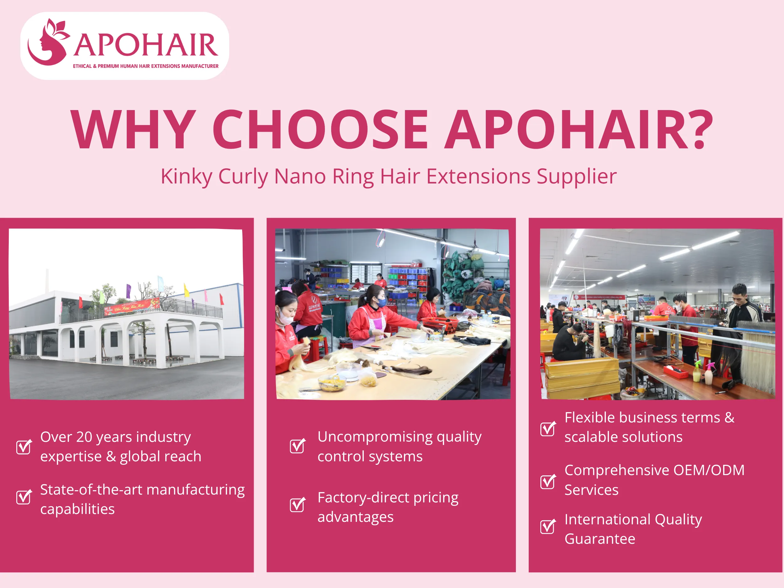 Seven compelling advantages distinguish APOHAIR as the strategic partner for wholesale businesses