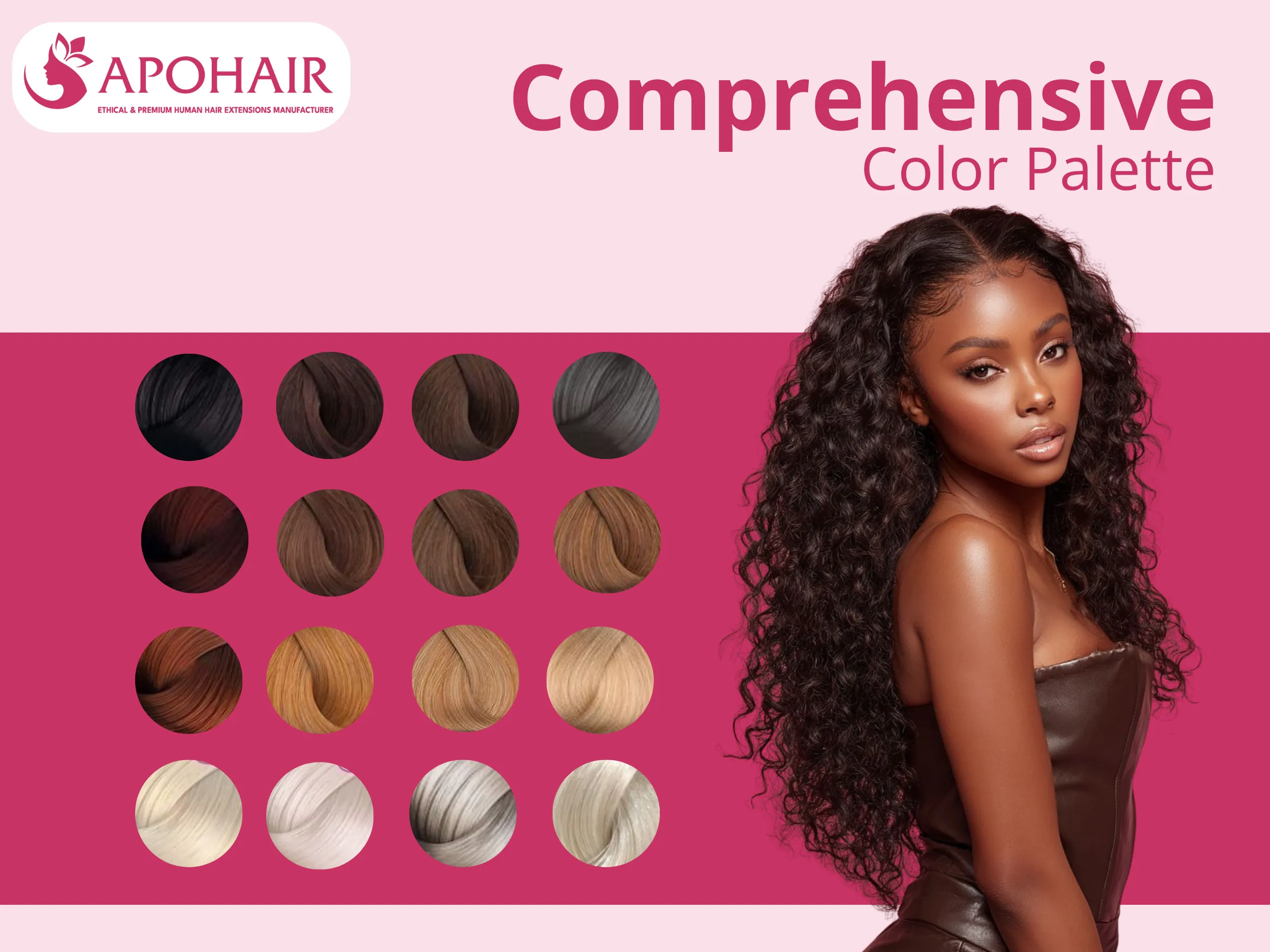 From jet black (#1) through platinum blonde (#60C), this expansive shade range includes 40+ tones