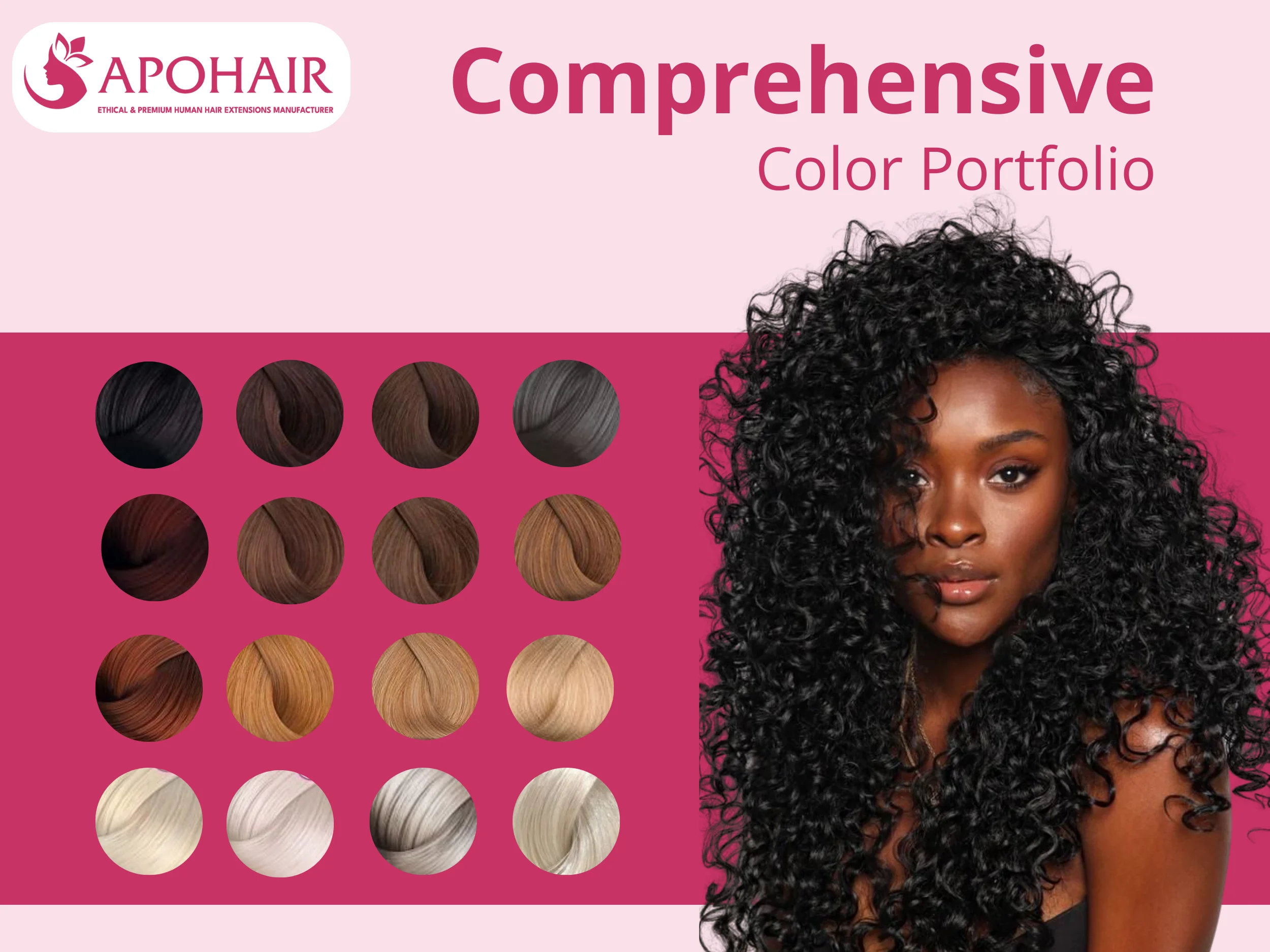 kinky curly normal tape in color