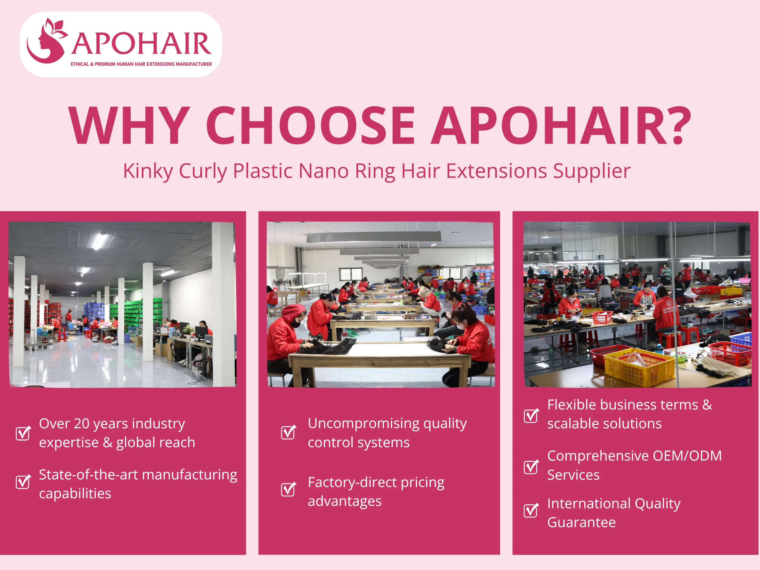 Seven compelling advantages position APOHAIR as your premier wholesale partner