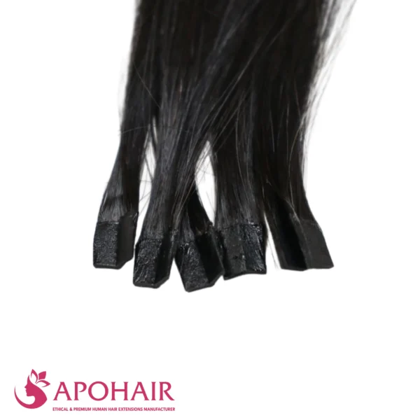 kinky curly v tip close up hair