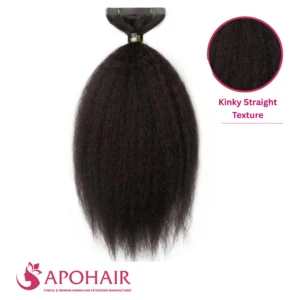 kinky straight double taps tape in wholesale