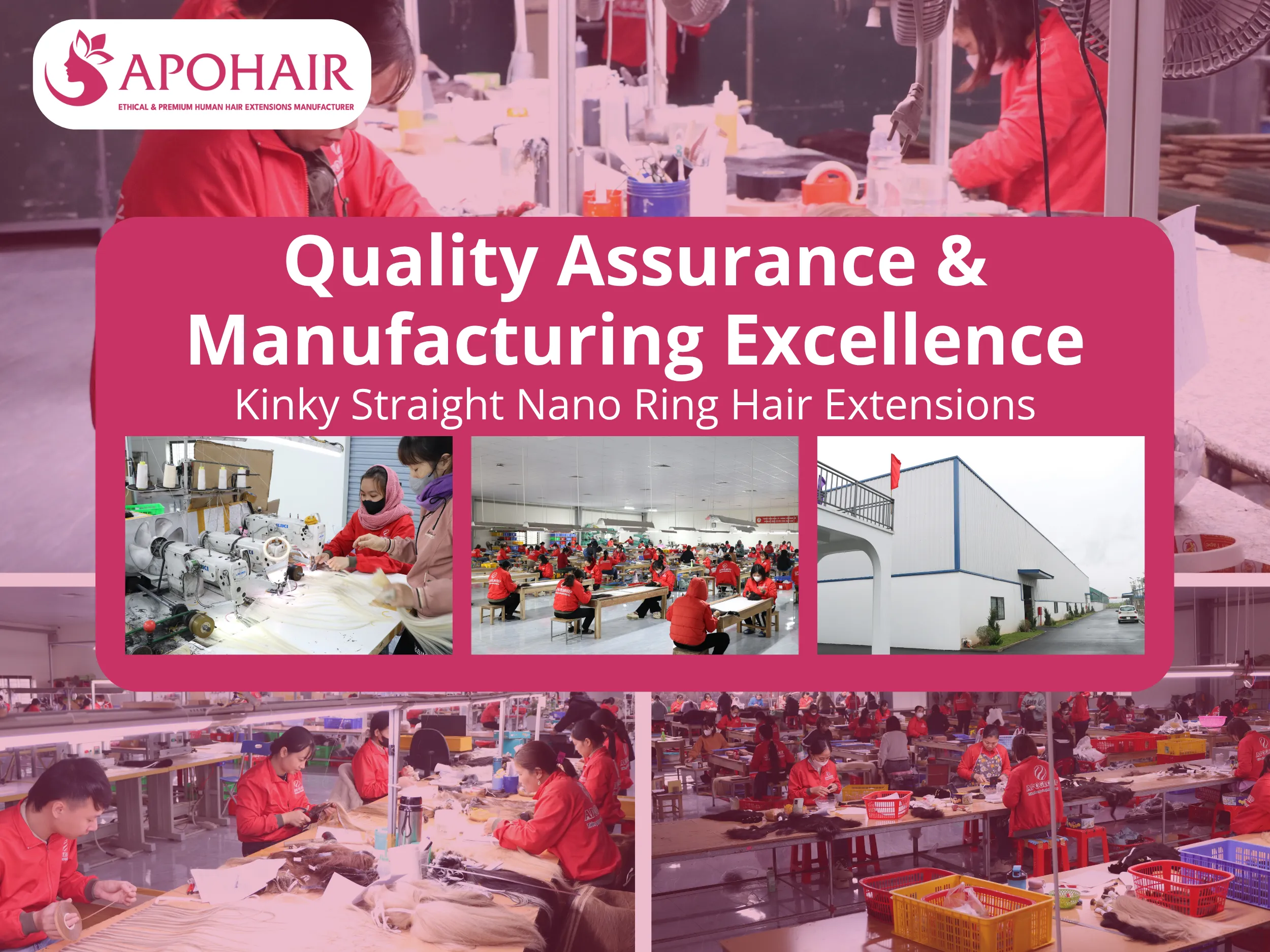 Manufacturing processes for Kinky Straight Nano Ring extensions reflect decades of refinement