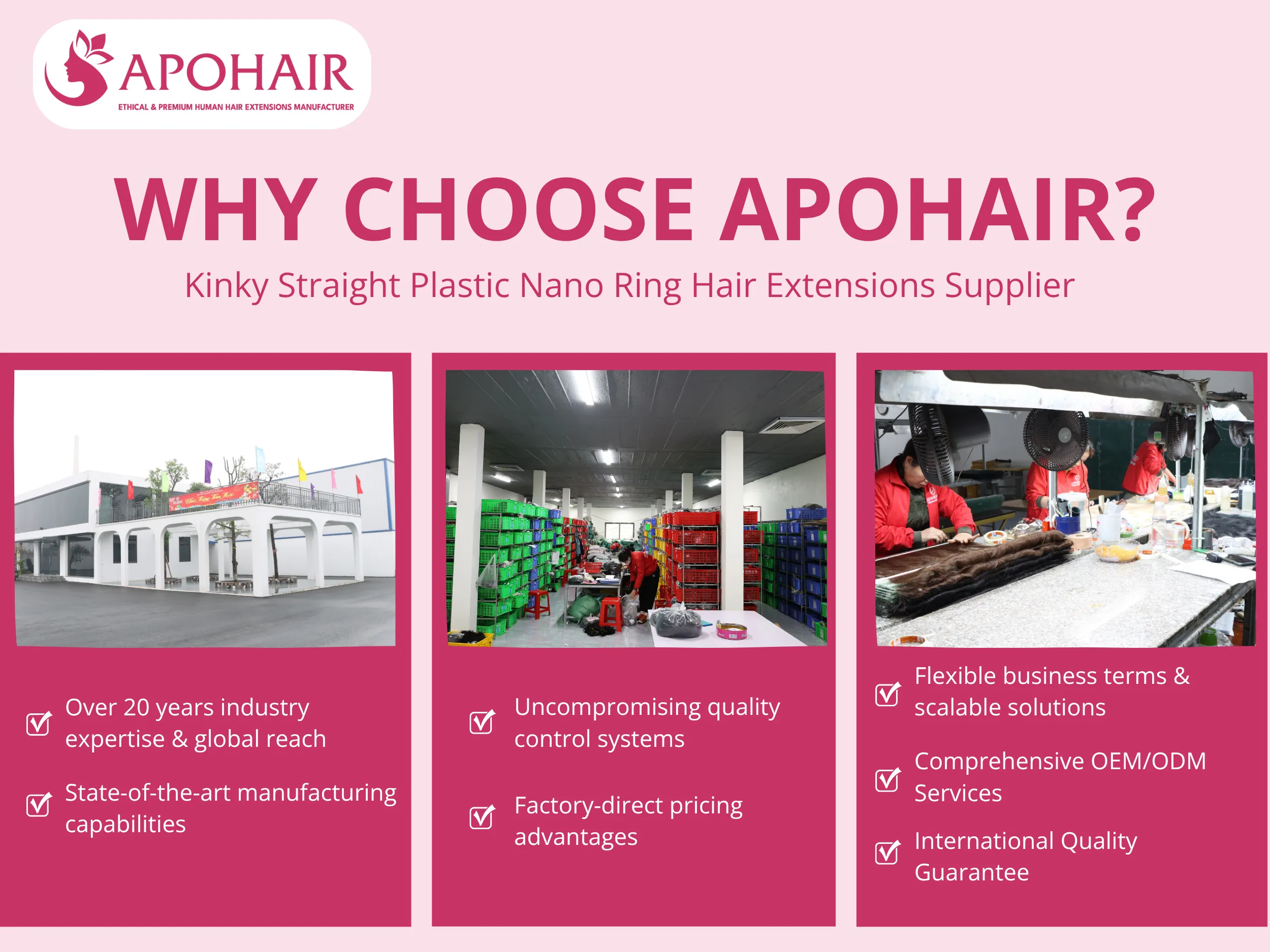 7 distinct competitive advantages to serve as your trusted kinky straight hair extension manufacturing partner