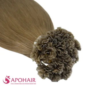 kinky straight v tip close up hair