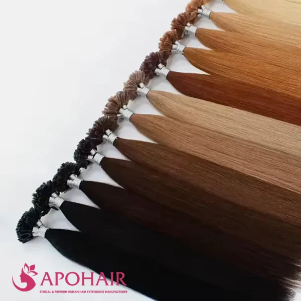 Natural Straight Flat-tip Hair Extensions - Image 7