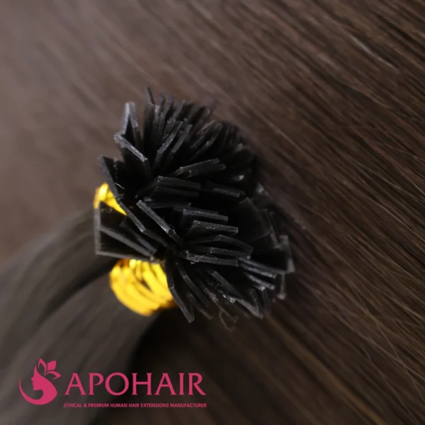 Natural Straight Flat-tip Hair Extensions - Image 2