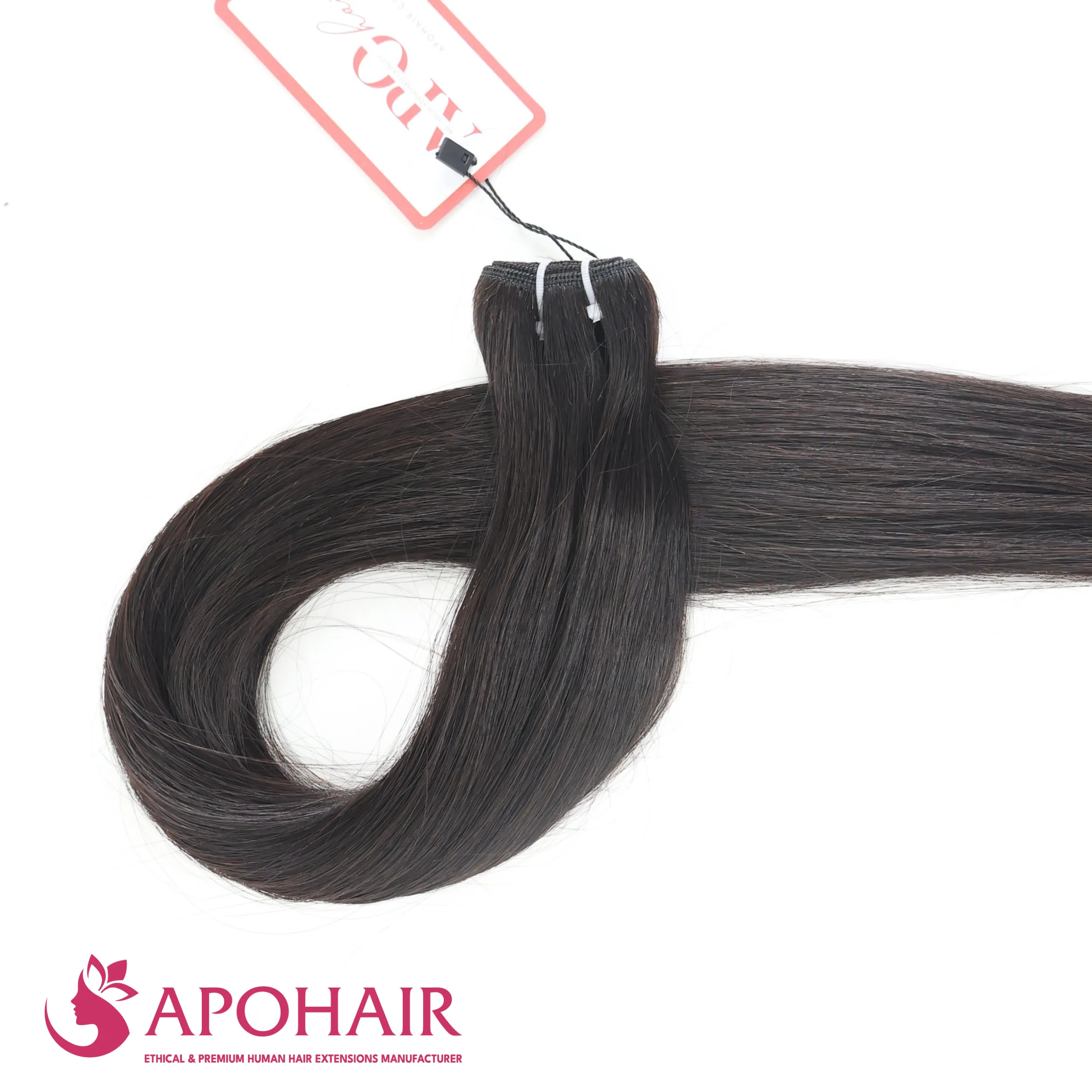 natural straight machine weft bundle looped natural straight machine weft bundle looped