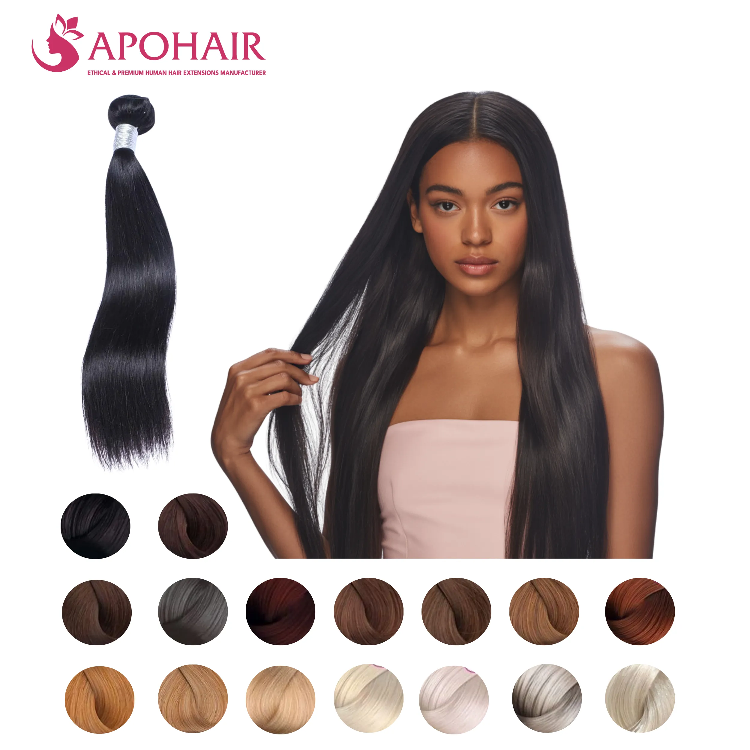 natural straight machine weft color options natural straight machine weft color options