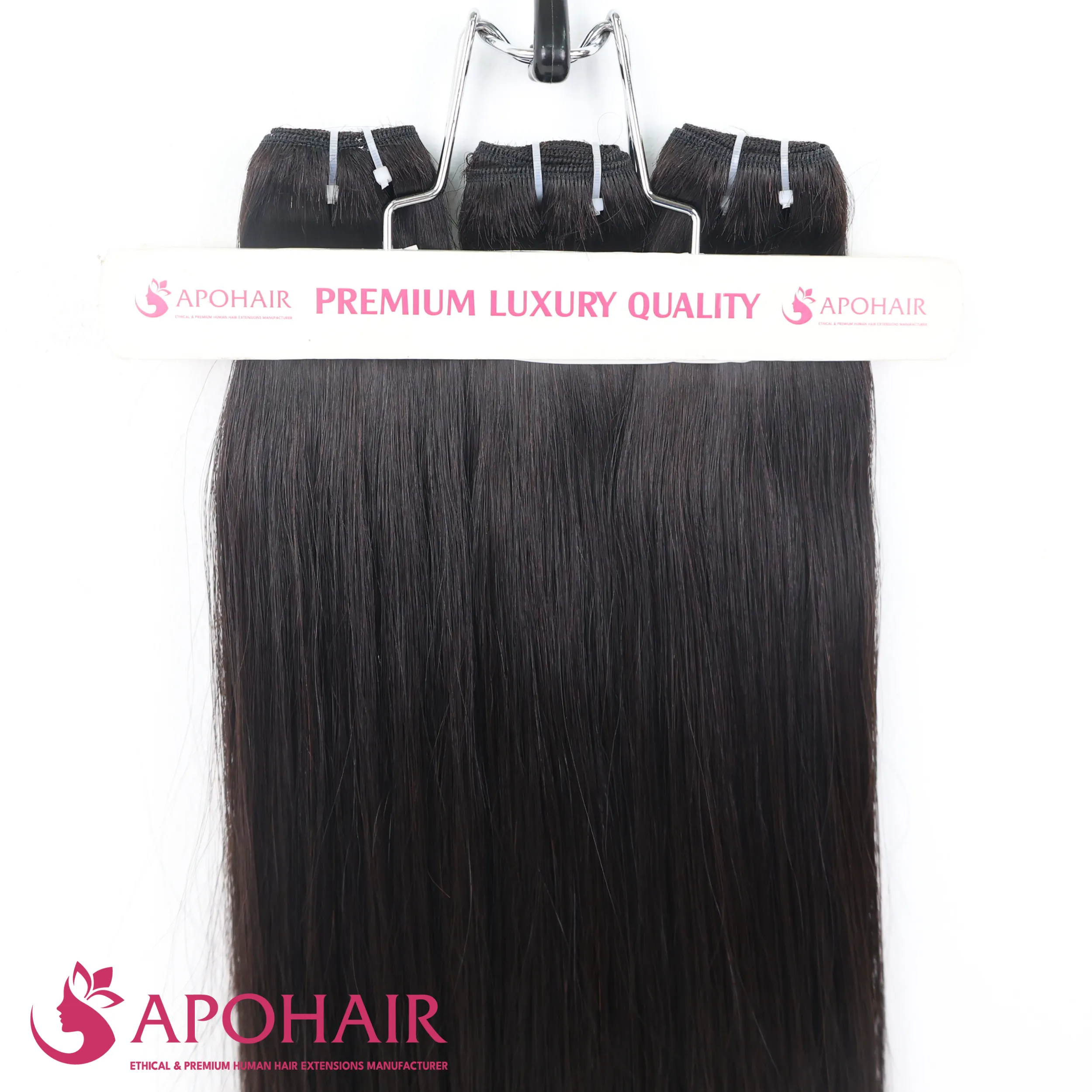 natural straight machine weft on hanger natural straight machine weft on hanger